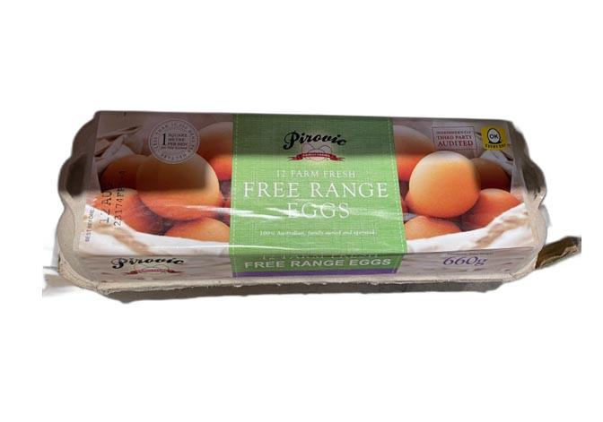 Pirovic Free Range Eggs 660g